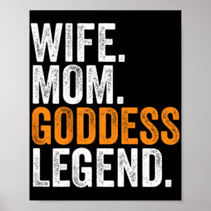 Mum Goddess Legend Funny Occupation Office Poster