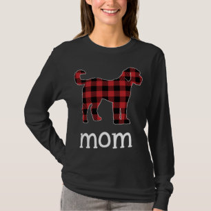 Mum Goldendoodle Red Plaid Christmas Matching Fami T-Shirt
