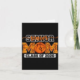Mum graduation class of 2026 senior basketball mum card