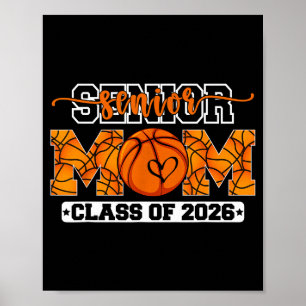 Mum graduation class of 2026 senior basketball mum poster