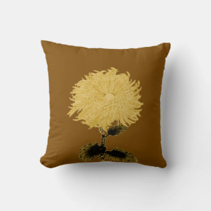 Mum Grandiflora (Golden) Cushion