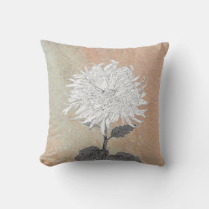 Mum Grandiflora (White) Cushion