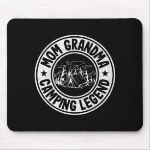 Mum grandma camping legend rv camper outdoor women mouse pad