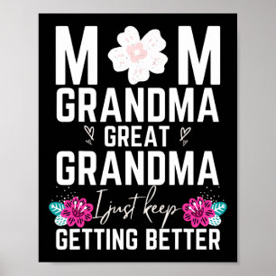 Mum Grandma Great-grandma Christmas Gifts Birthday Poster