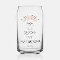 Mum, Grandma, Great Grandma Custom Family Dates