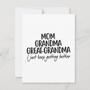 Mum Grandma Great-Grandma Mothers Day Invitation