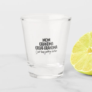 Mum Grandma Great-Grandma Mothers Day Shot Glass