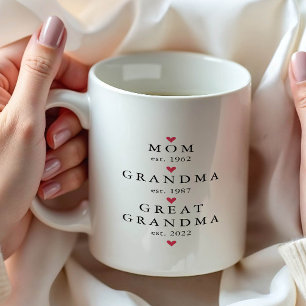 Mum   Grandma   Great Grandma Year Est.  Coffee Mug