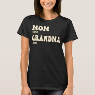 Mum Grandma Personalised Years Groovy Custom T-Shirt