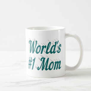 Mum Green half text Mothers Day Coffee Mug
