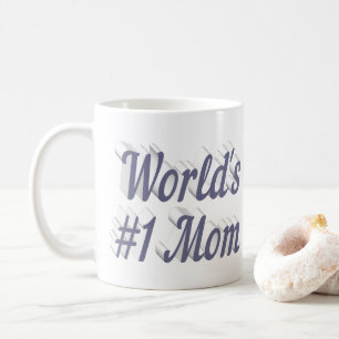 Mum grey half text coffee mug