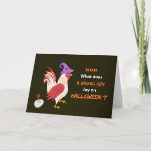 Mum Halloween with Wicked Hen and Deviled Egg Card