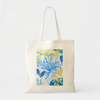 Mum Handpainted Floral Tote Bag