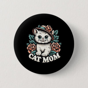 Mum Happy Mothers Day For Cat Lovers Family Matchi 6 Cm Round Badge