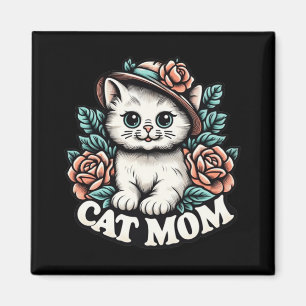 Mum Happy Mothers Day For Cat Lovers Family Matchi Magnet