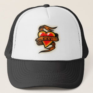 mum hart tattoo trucker hat