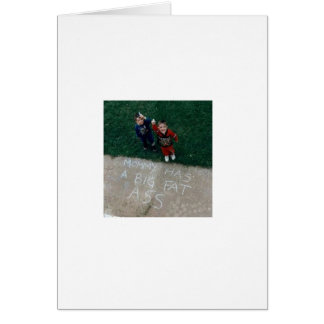 Mum has a big fat...