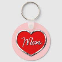 Mum Heart Key Chain