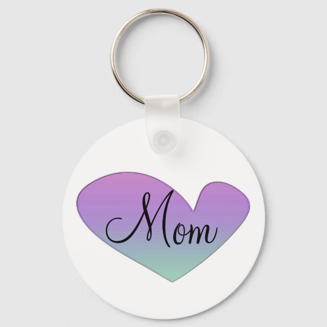 Mum Heart Keychain (Front)