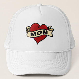 Mum Heart Tattoo Trucker Hat