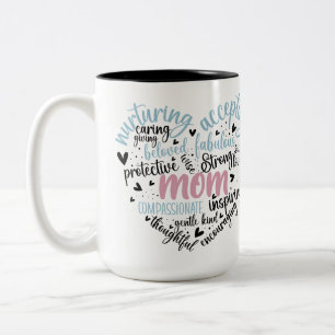 Mum Heart Two- Tone 15oz Mug