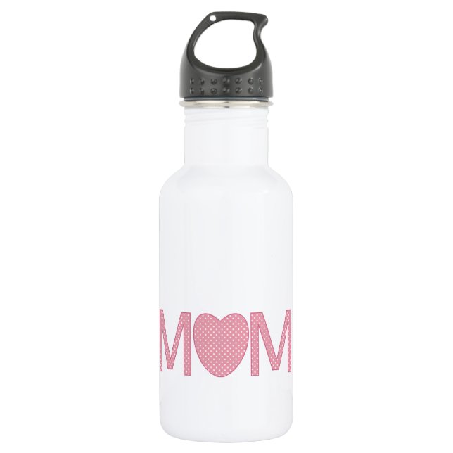 Mum Hearts And Flowers 532 Ml Water Bottle (Front)