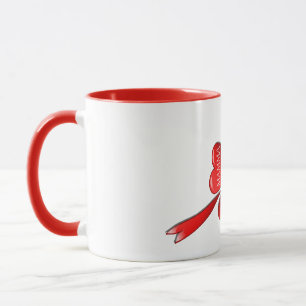 Mum Hearts Clover with Diamond Mug