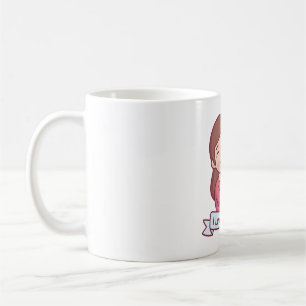 Mum Hugging Daughter, I Love You Mum Greeting Coffee Mug