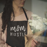 Mum Hustle | Modern Script Black Mother's Day Apron<br><div class="desc">Simple,  stylish "Mum Hustle" custom quote art design in modern minimalist hadwritten script typography in black which can easily be personalised for the perfect Mother's day gift.</div>