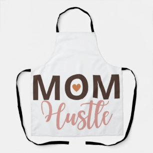 Mum hustle with heart apron