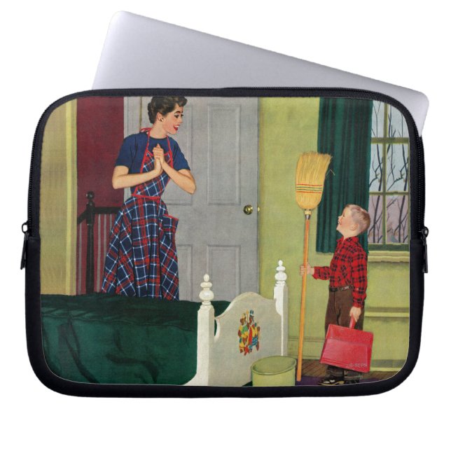 Mum, I Cleaned My Room! Laptop Sleeve (Front)