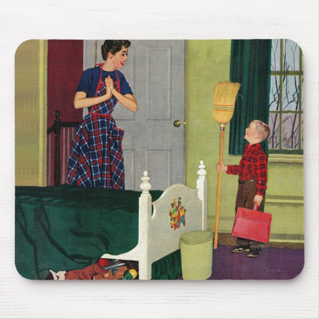 Mum, I Cleaned My Room! Mouse Pad (Front)