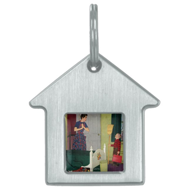 Mum, I Cleaned My Room! Pet ID Tag (Front)