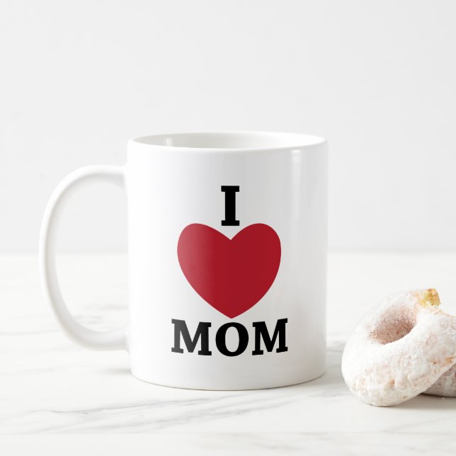 Mum I Love Mum    Coffee Mug (With Donut)