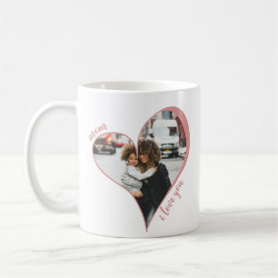 Mum I Love You Custom Photo Coffee Mug
