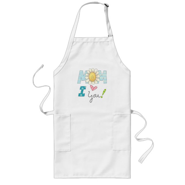 Mum I Love You Long Apron (Front)