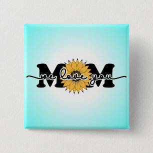 Mum I Love You Mother's Day-43250 15 Cm Square Badge