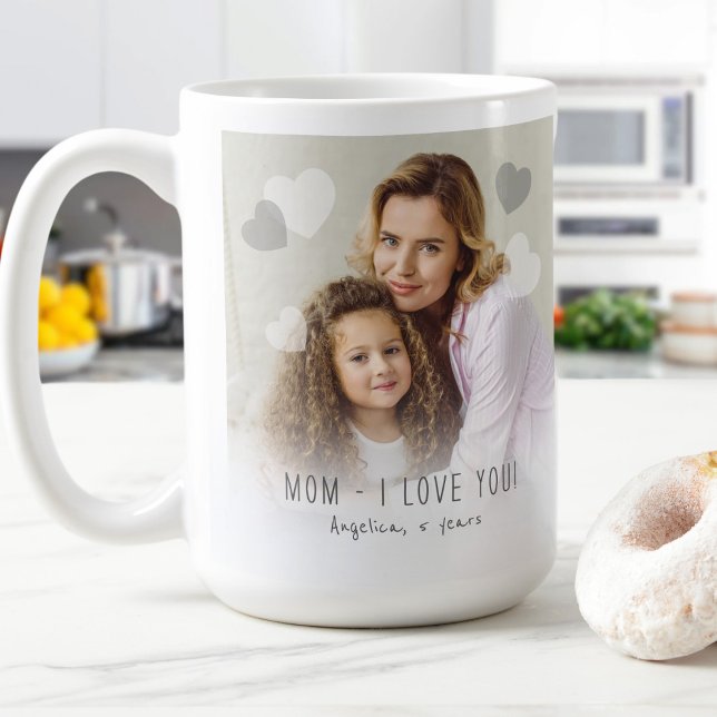 Mum I love you Photo Hearts  Coffee Mug (Creator Uploaded)