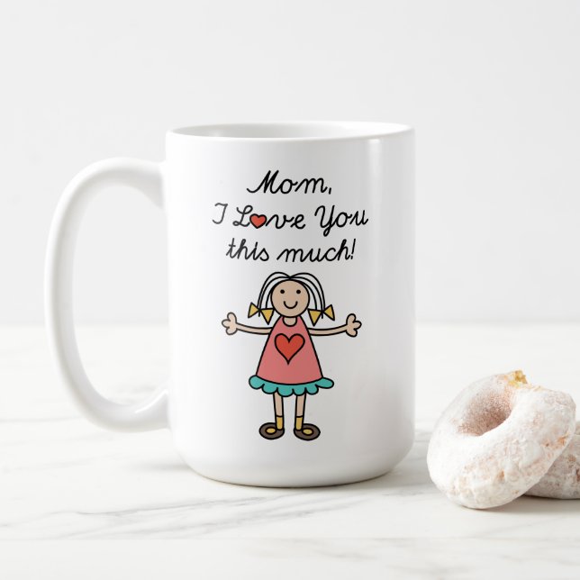 Mum I Love You This Much Coffee Mug (With Donut)