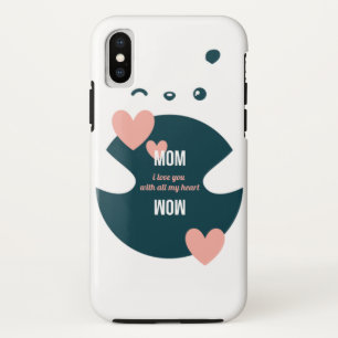 Mum, I Love You With All My Heart-Sweet Valentine iPhone X Case