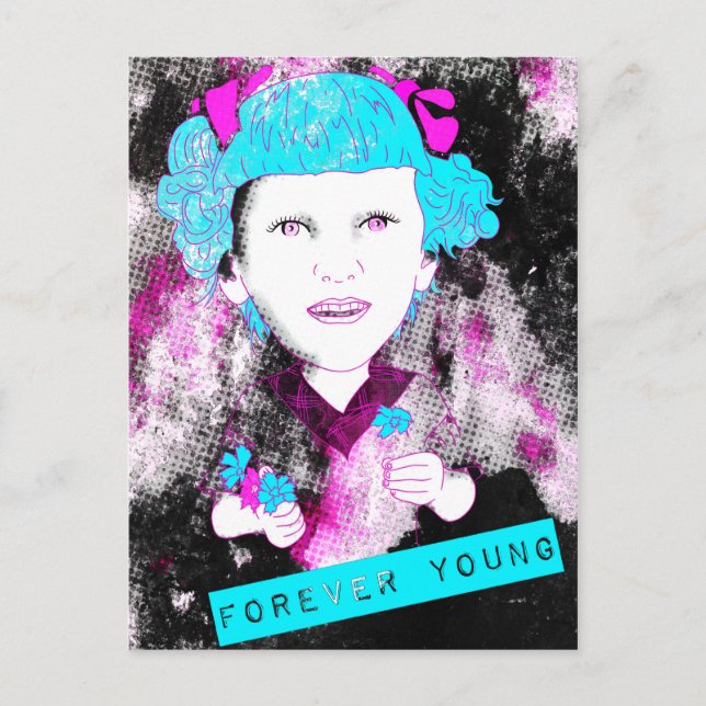 mum, i miss you... forever young postcard (Front)