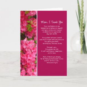 Mum, I Thank You... Thank You Card