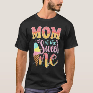 Mum Ice Cream Birthday Family   1st Birthday Party T-Shirt