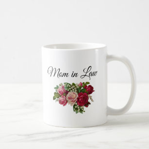 Mum in Law Floral Roses Bouquet Mug