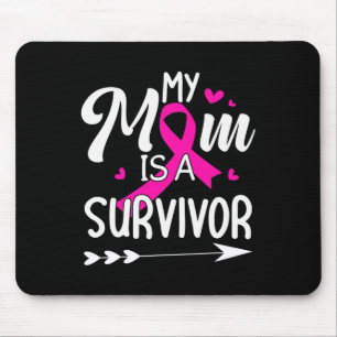 Mum Is A Survivor Breast Cancer Awareness 1  Mouse Pad