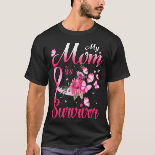 Mum Is A Survivor Breast Cancer Awareness T-Shirt
