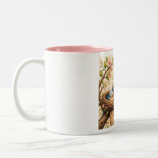 Mum Is Home Bird Mug Cute Gift for Mum (Left)