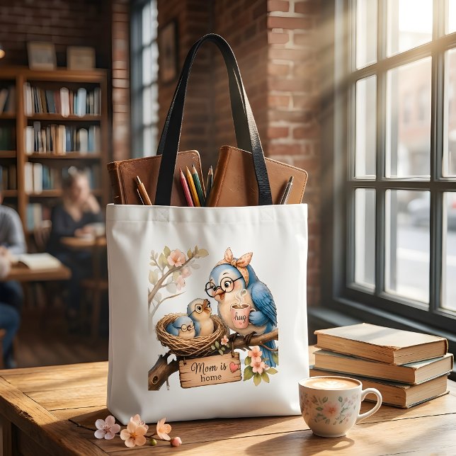 Mum Is Home Bird Tote Bag Cute Gift (Creator Uploaded)