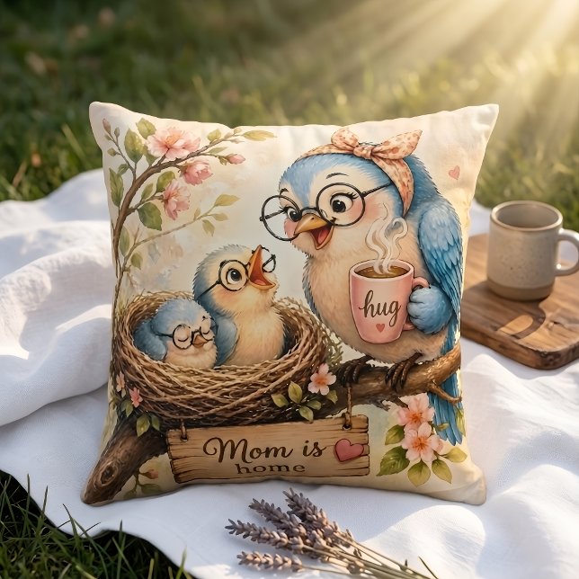 Mum Is Home Throw Pillow   (Creator Uploaded)