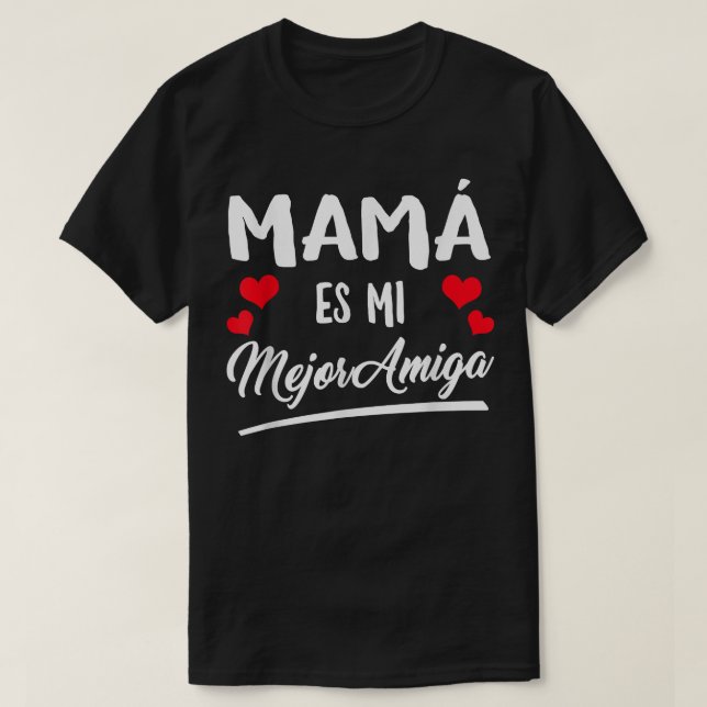 Mum Is My Best Friend Funny Bff Mami Mother  T-Shirt (Design Front)